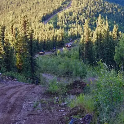 Scenic Alaska wilderness view from the trail